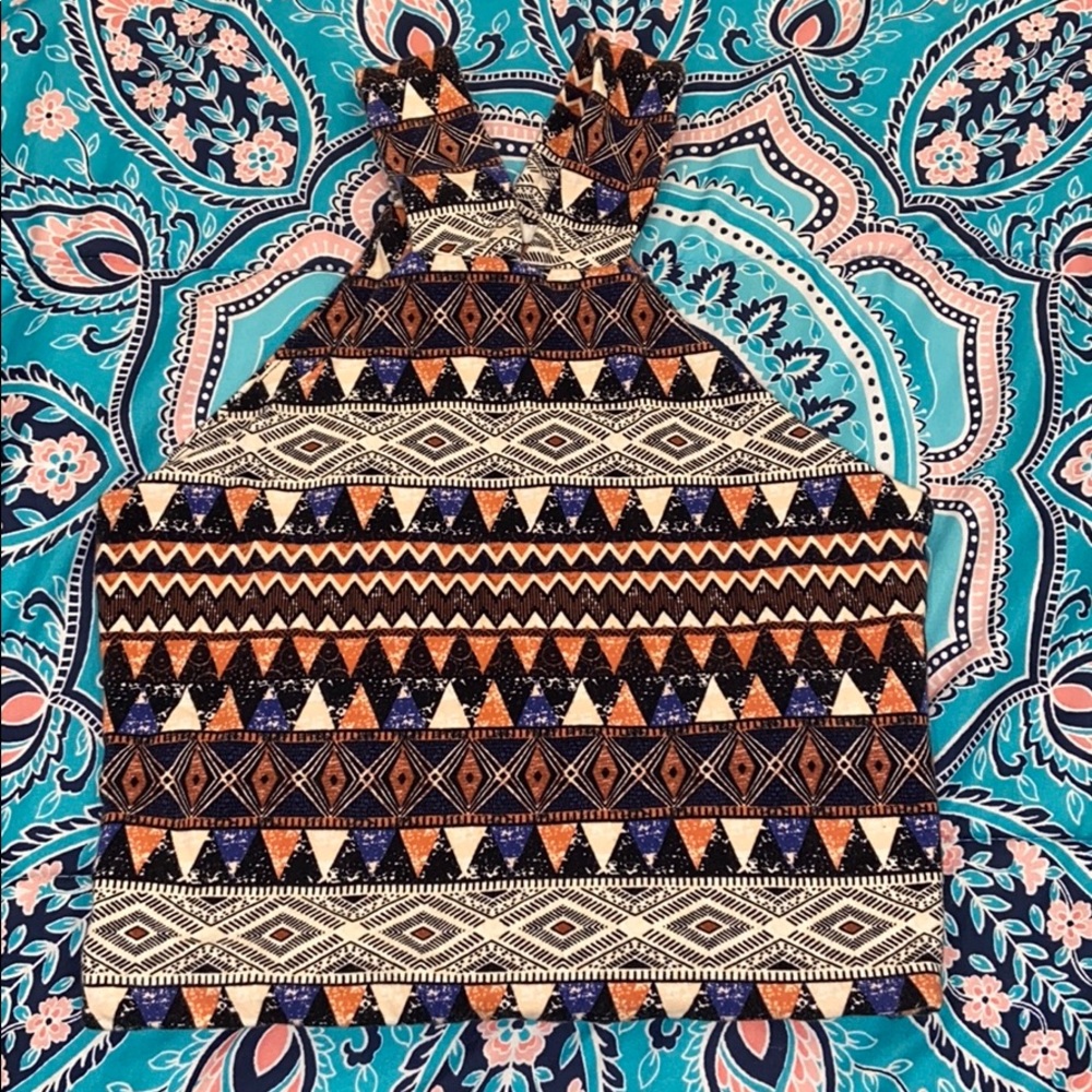 Tribal Cropped Top